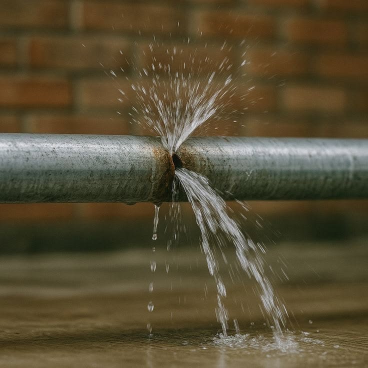 Leak testing on industrial facility